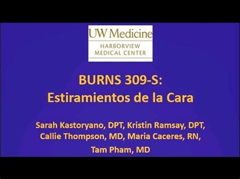 Burns 309-S: Estiramientos de la Cara Video Lecture - Introduction to ...