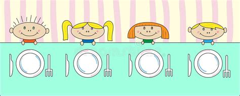 Set Table Cartoon 的图像结果