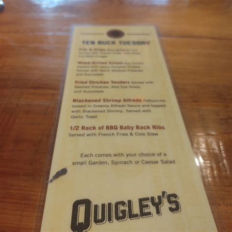Quigley's Pint And Plate
