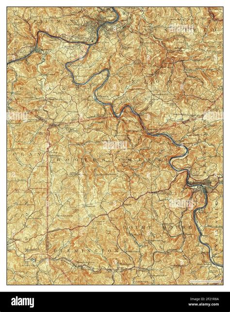 Fairmont virginia map Cut Out Stock Images & Pictures - Alamy