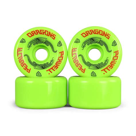Powell Peralta Dragon Formula 93a 64mm Green Skateboard Wheels