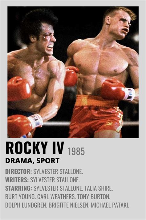 Rocky 4 Movie Poster