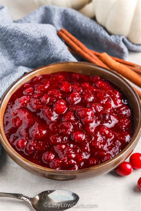 Keto Cranberry Sauce (Easy & Sugar Free!) - Easy Low Carb