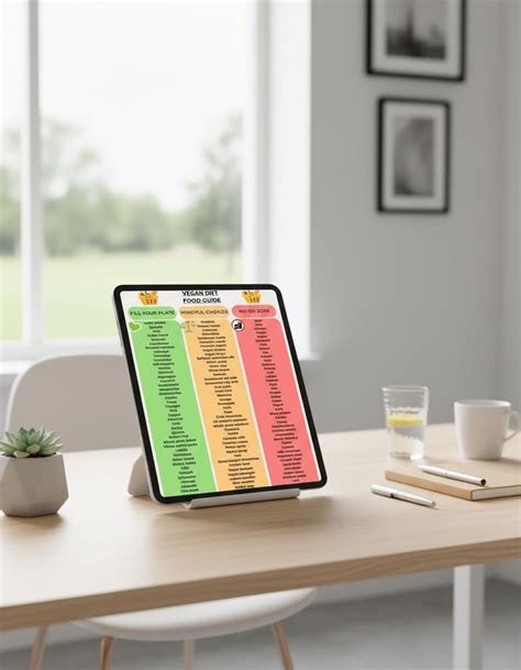 Buy Vegan Diet Food Guide Chart | Plant-based Nutrition (digital ...
