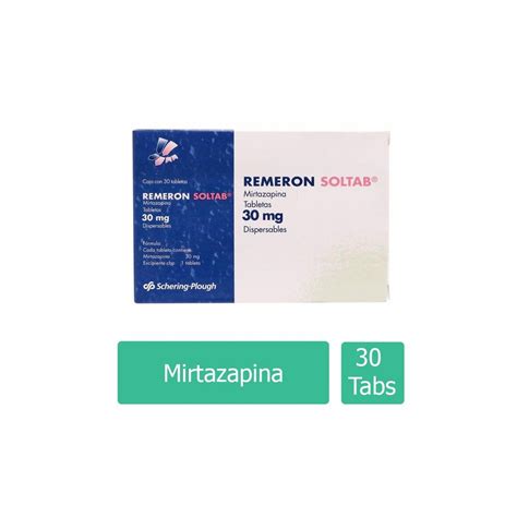 Remeron Soltab 30 mg Caja Con 30 Tabletas