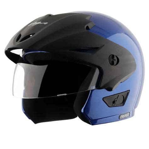 Vega Cruiser W/P Blue Helmet | Shop Helmets at BIKERSTORE.IN – Biker.Store