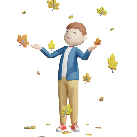 a man with leaves 18873913 PNG