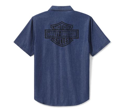 Men's Bar & Shield Chambray Shirt | Harley-Davidson IN