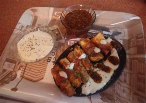 Spicy paneer thread roll with schezewan and mayonnaise sauce Recipe by ...