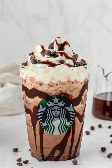 Starbucks Double Chocolate Chip Frappuccino With White Mocha