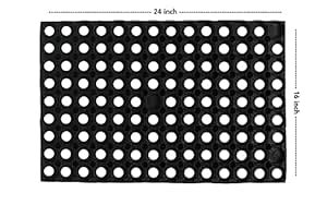 Buy CASA-NEST Rubber Outdoor Hollow Doormat,size16x24 Inch,Heavy Duty ...