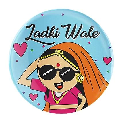 Buy NIVARA Ladki Wale Wedding Pinback Button Badges | Team Bride ...