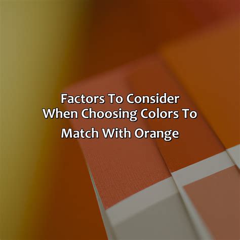 What Color Matches Orange - colorscombo.com
