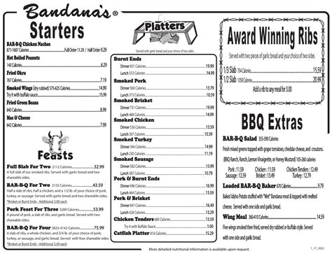 Bandanas Bar-B-Q Cape Girardeau, Cape Girardeau - Menu, Reviews (166 ...