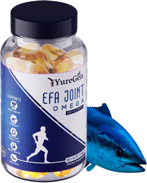 Buy Yuregen EFA Omega 3 6 9 Supplement from Fish, Flaxseed and Borage ...