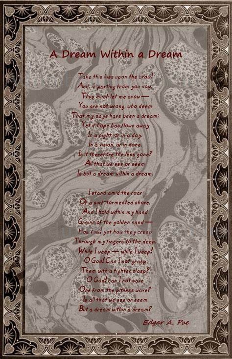 A Dream Within a Dream, Poem by Edgar Allan Poe, Reality, Philosophy ...
