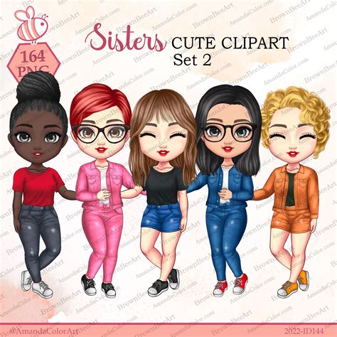 Best Friends Clipart, Sisters Clip Art, Besties, Soul Sister – Free ...