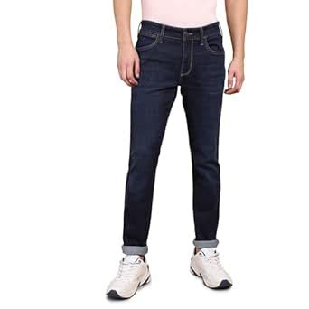 Buy Wrangler Men's Blue Skanders Slim Fit Low Rise Light Fade Jeans at ...