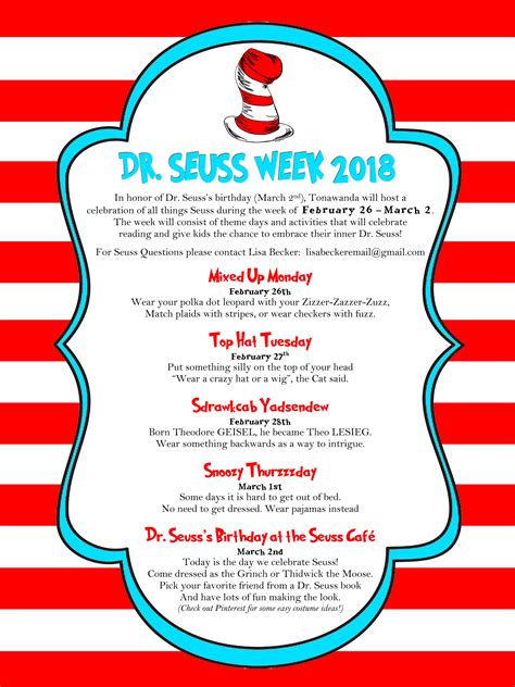 Dr Seuss Week