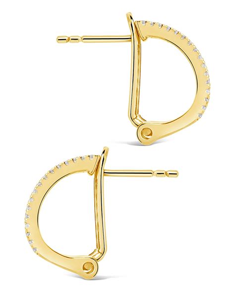 Serena CZ Hoop Earrings – Sterling Forever