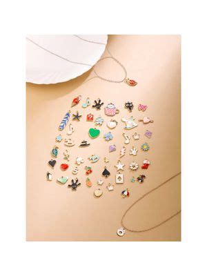 Buy Yellow Chimes Melbees By Multicolor Charm Necklace Set Of 50 Charms ...