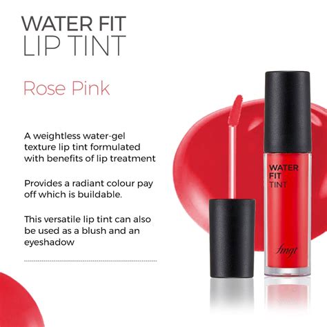 Buy The Face Shop Water Fit Lip Tint Rose Pink - 5gm Online at Best ...