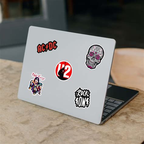 Classic Rock Band Laptop Vinyl Stickers Pack of 52 – Stickerly