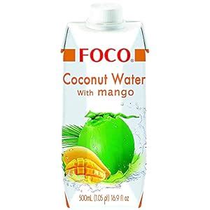 Foco Coconut Water with Mango, White & Orange, 500 ml : Amazon.in: Home ...