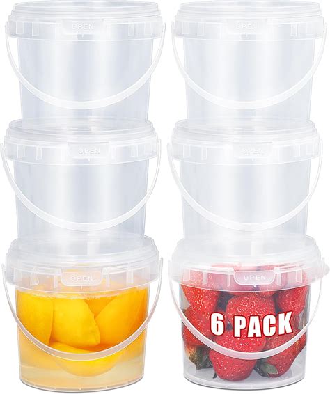 ASEVAT 25oz Food Grade Plastic Storage Containers, Airtight Food ...