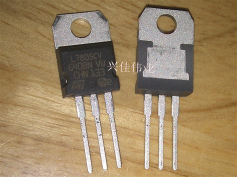 L7805CV TO220 CHN 5V three terminal regulator ST thick slices ...