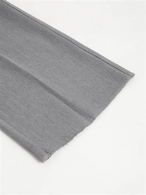 men charcoal grey standard fit solid formal trouser rlss24f 0010 ...