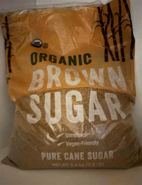 Amazon.com: Organic Brown Sugar Bulk Resealable bag (3lb) - raw Light ...