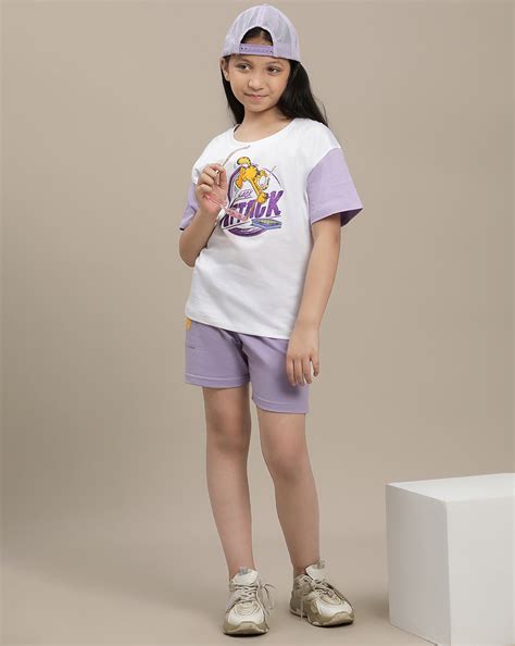 Garfield Regular Fit Shorts For Girls – Kidsville