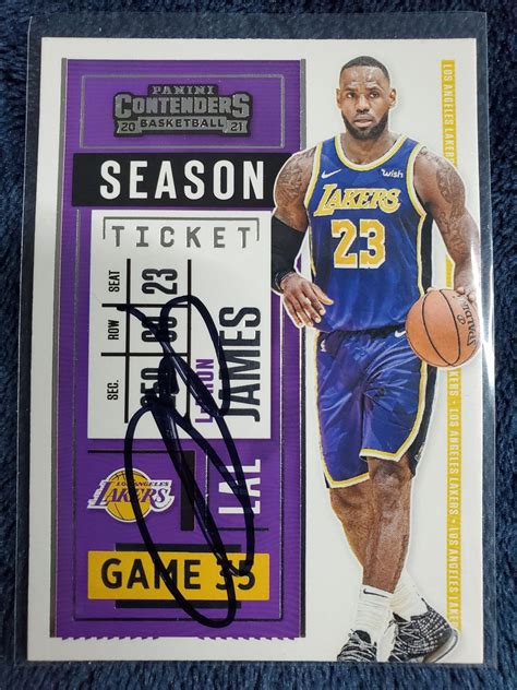 Lebron James Authentic Hand Signed Pinnacle Basketball Card Autographed ...