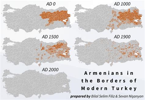 Armenians in the Borders of Modern Turkey - Brilliant Maps