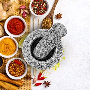 Buy Jayam Traditional Heavy Stone Mortar and Pestle/Medium/Khal Dasta ...
