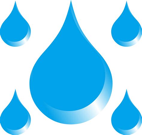 Blue Water Drop Clip Art