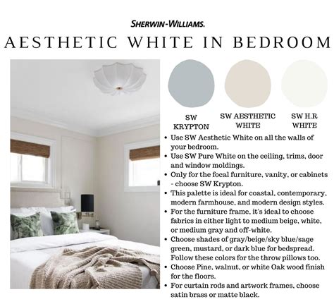 Sherwin Williams AESTHETIC WHITE Color Palette Greige - Etsy