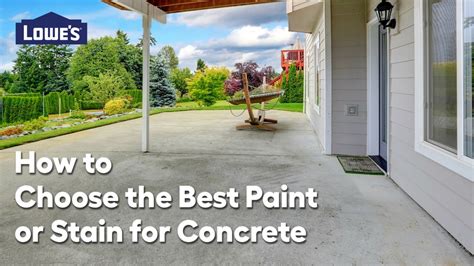 How to Choose the Best Concrete Paint or Stain: Video Guide