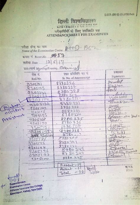 Delhi University — mistake in b.com iii year marksheet