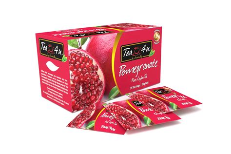 Tea 4U Tea4U Pomegranate Black Tea - Box of 25 Teabags India | Ubuy
