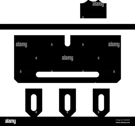 single pole double throw electrical switch glyph icon vector ...