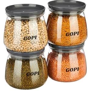 Buy Gopi Plastic Storage Jar and Container Set | Airtight & BPA-Free ...