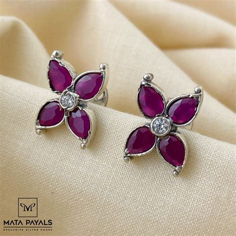 Vintage Oxidised Studs – matapayals