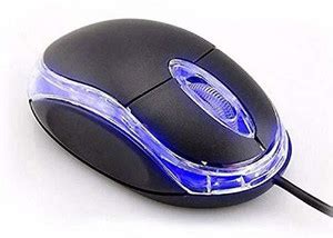 SM Exports Plug and Play Mouse, 3-Button with Clickable Scroll Wheel ...