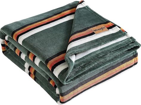 Amazon.com: Wrangler - King Size Blanket, Super Soft & Reversible Plush ...