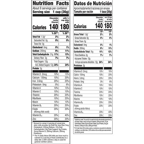 Chocolate Lucky Charms Nutrition Facts | Besto Blog