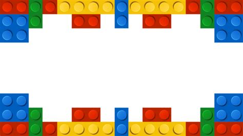 Lego Border Colorful Building Blocks Decoration, Lego, Frame, Toy PNG ...