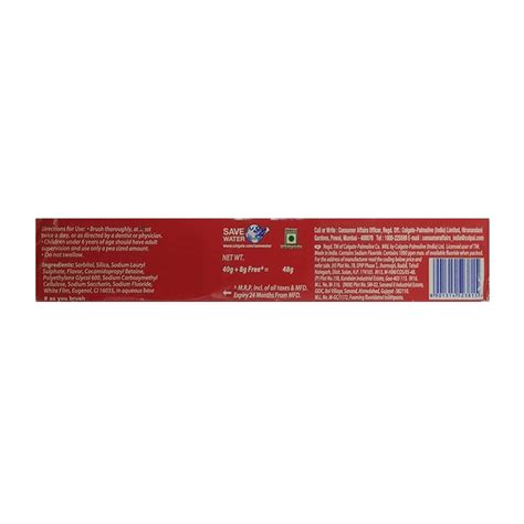 Buy COLGATE MAXFRESH RED SPICY FRESH TOOTH PASTE 48 GM Online & Get ...