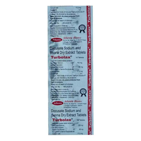 Buy Turbolax Tablet | 19 Minutes Delivery | Apollo Pharmacy